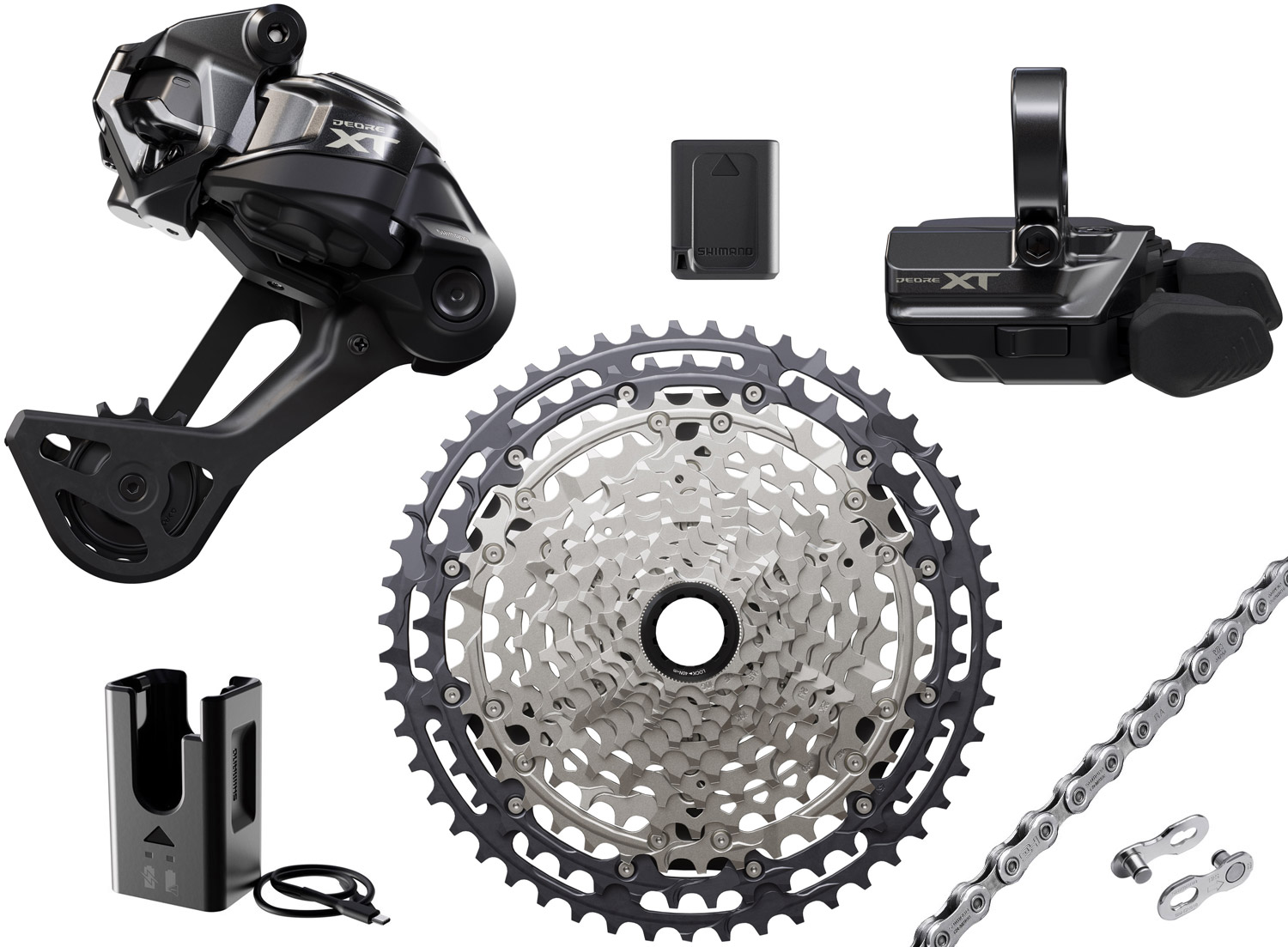 Shimano XT Di2 M8250-SGS 12-speed Upgrade Kit 10-51 Clamp