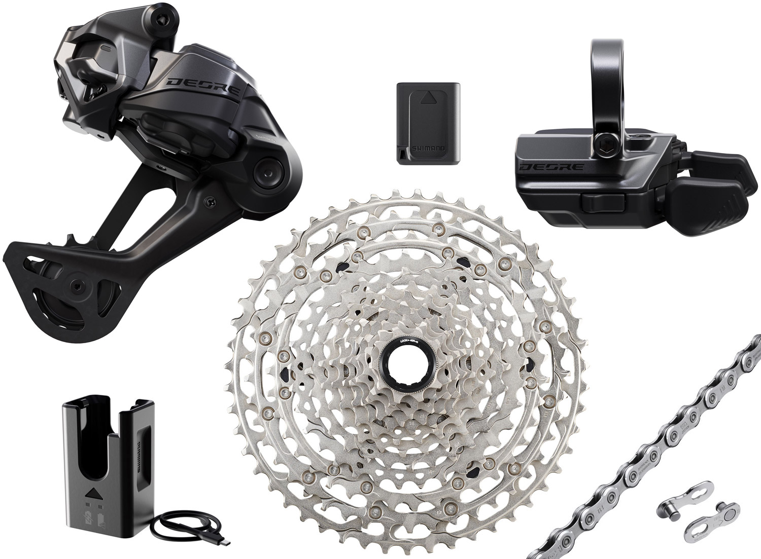 Shimano DEORE Di2 M6250-SGS 12-speed Upgrade Kit 10-51 Clamp