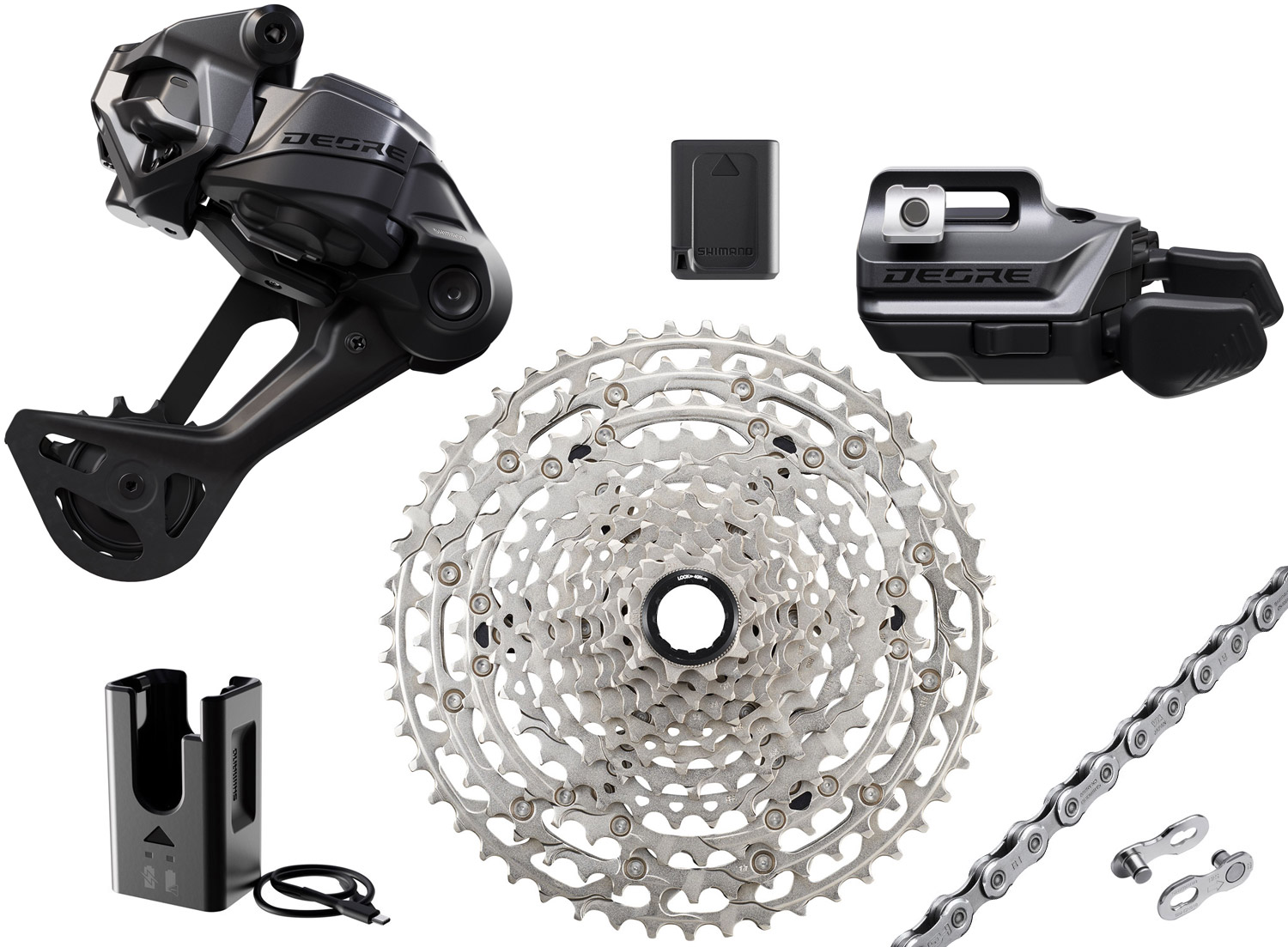 Shimano DEORE Di2 M6250-SGS 12-speed Upgrade Kit 10-51 I-Spec EV