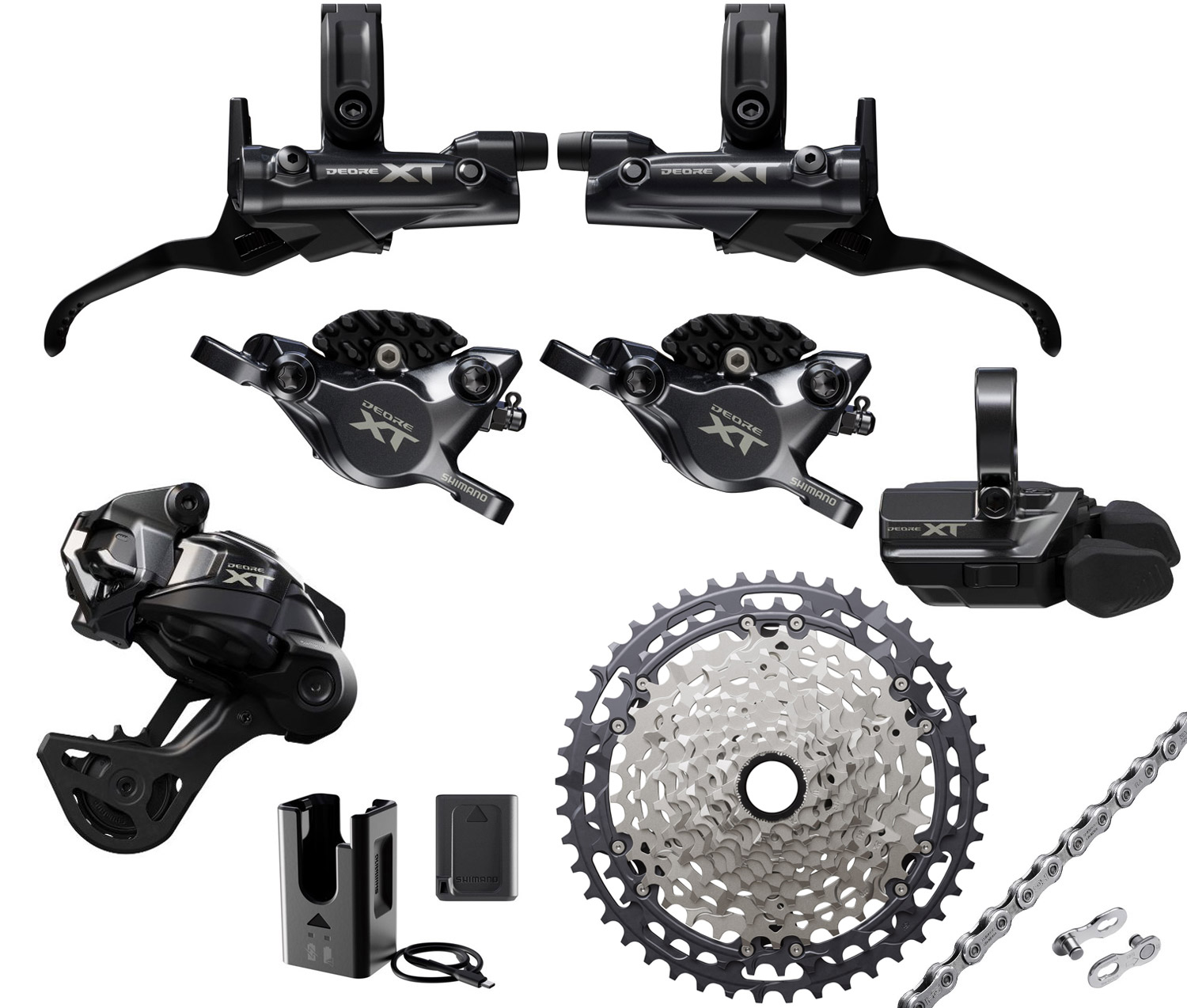Shimano XT Di2 M8250-GS 12-speed XC Race Group 9-45 Clamp