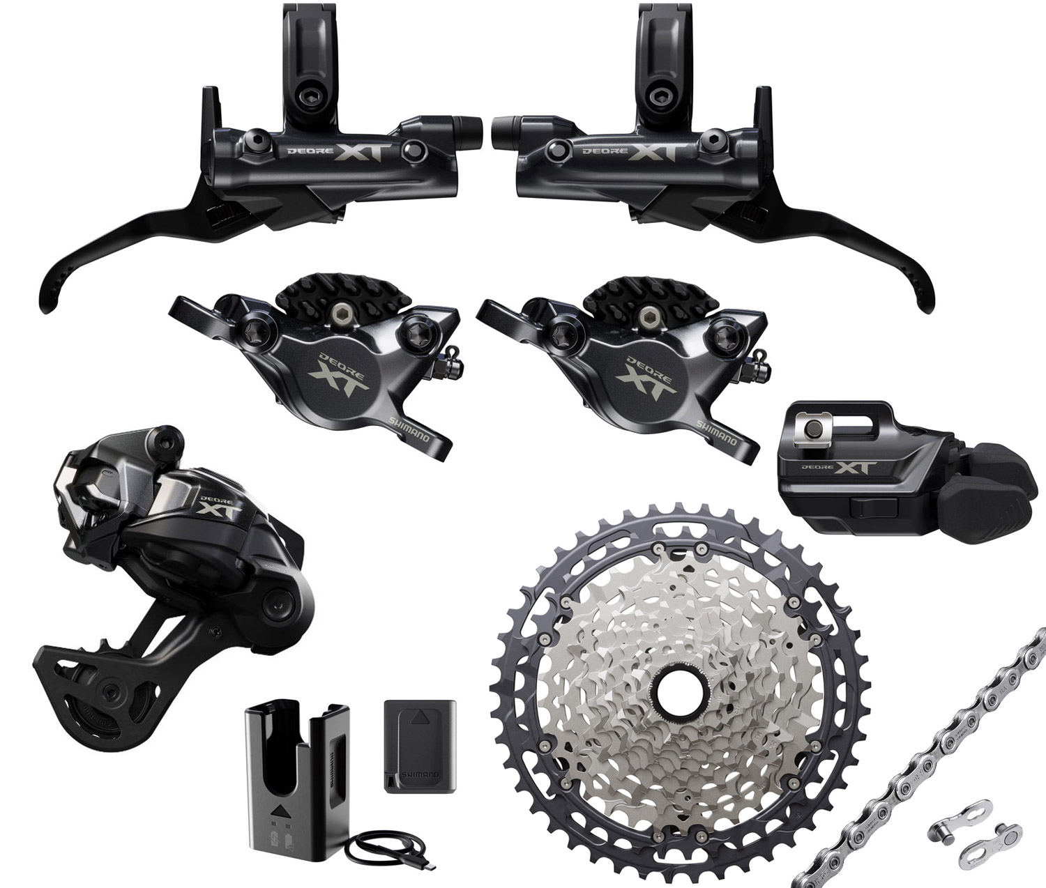 Shimano XT Di2 M8250-GS 12-speed XC Race Group 9-45 I-Spec EV