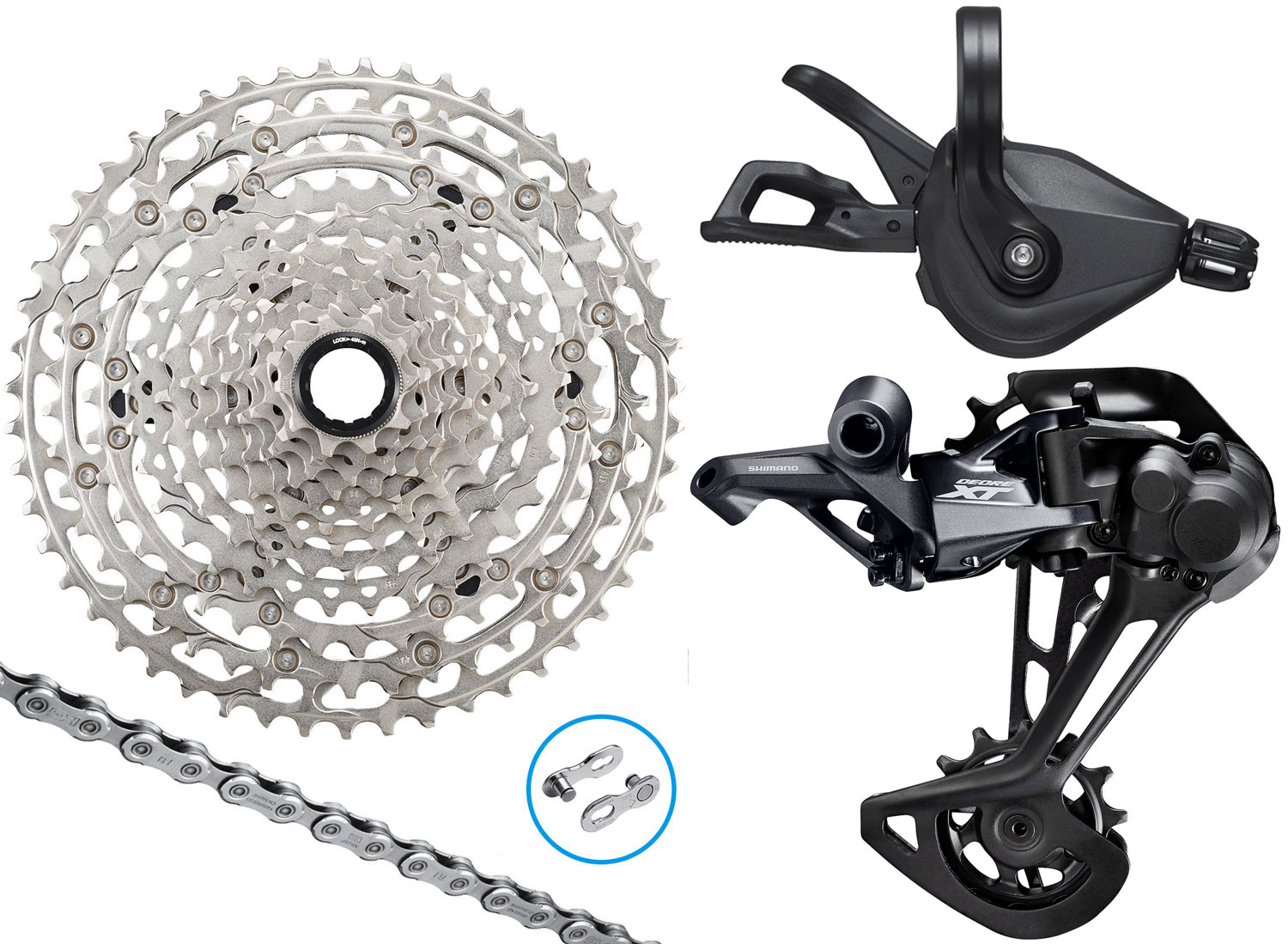 Shimano XT/SLX/DEORE 1x12-speed upgrade kit 10-51 clamp