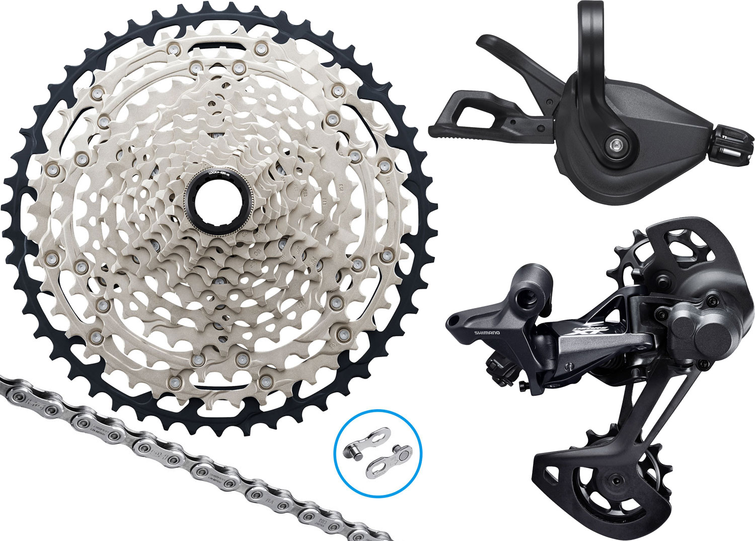 Shimano XT/SLX/DEORE 1x12-speed Upgrade Kit 10-45