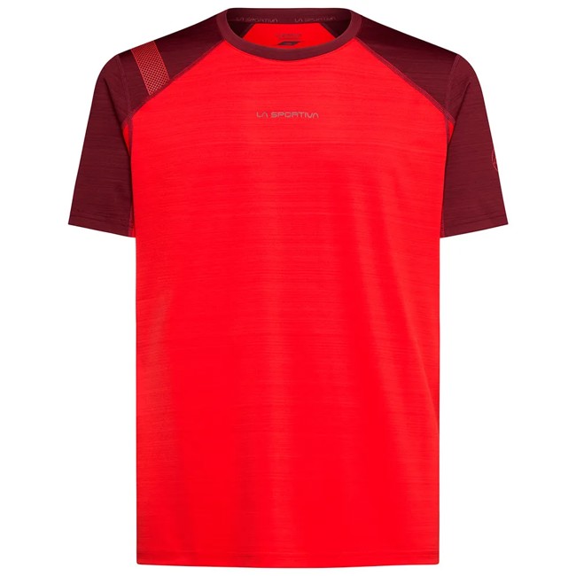 camiseta la sportiva sunfire t-shirt m mountain red/redwood