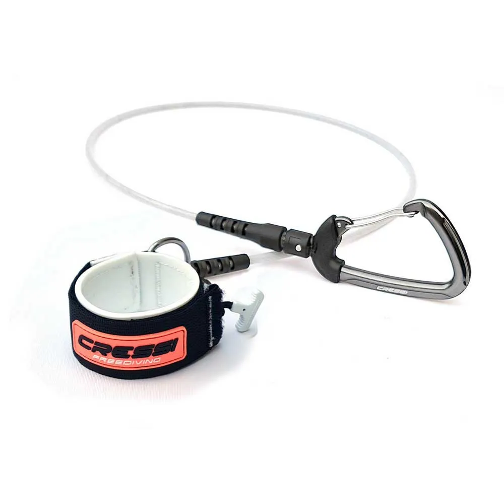 Cressi Mosquetão Apnea Silicone Lanyard 120 cm
