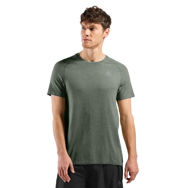 camiseta odlo crew ss essential seamless shado