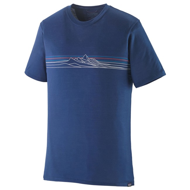 camiseta patagonia cap cool merino blend graph shirt