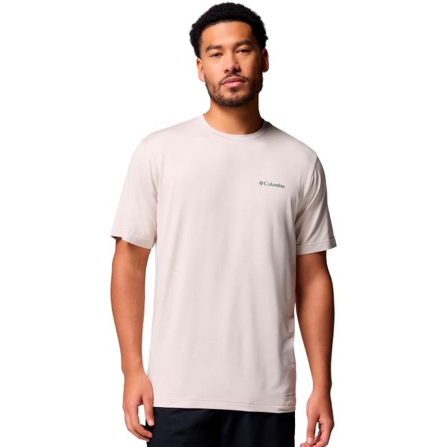 columbia kwick hike back graphic ss tee dark ston