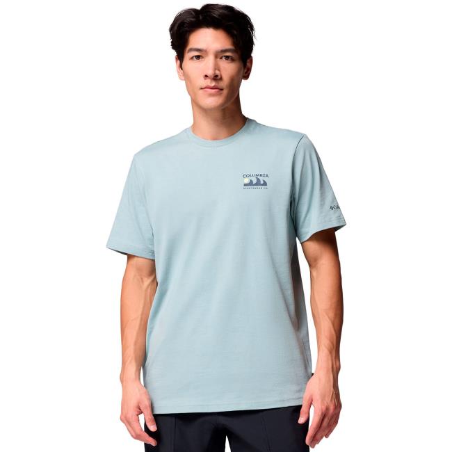 columbia explorers canyon back ss tee crushed blu