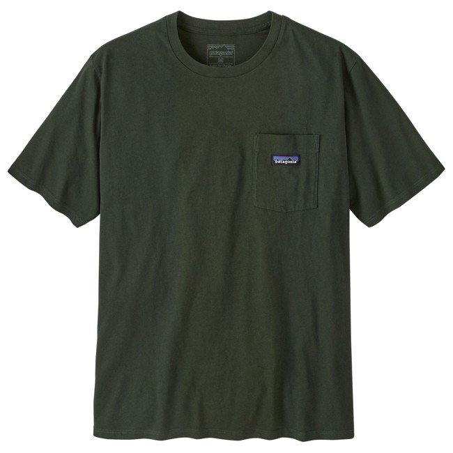 camiseta patagonia ms daily pocket tee old growth green