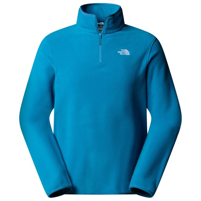 polar the north face glacier fleece 1/4 zip jkt dusk blue