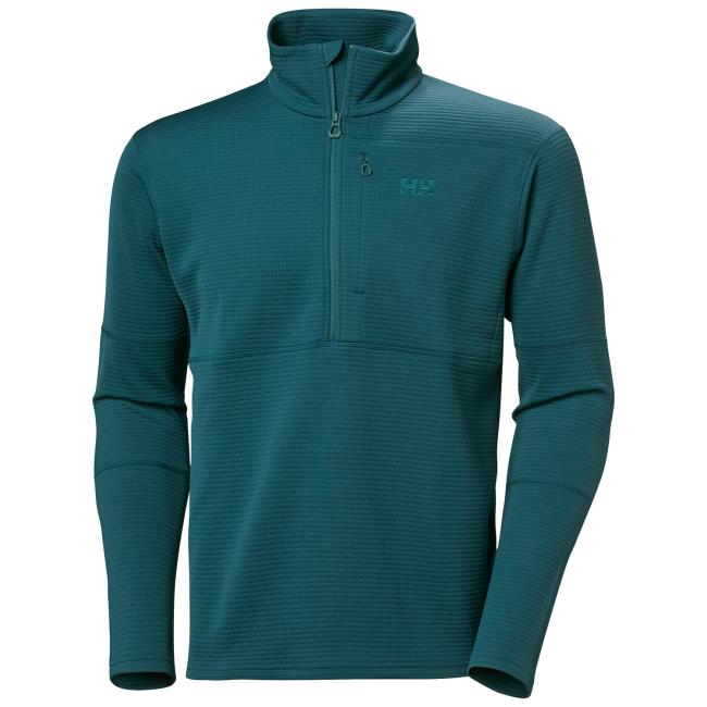polar helly hansen evolved air 1/2 zip midlayer dark creek