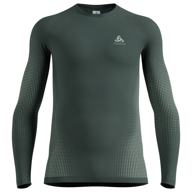 camiseta odlo top crew ls perf warm urban chic