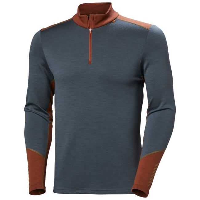 camiseta helly hansen lifa merino midweight 1/2 zip