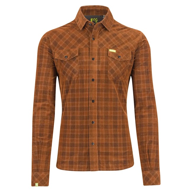 camisa karpos faina mahogany/carbon