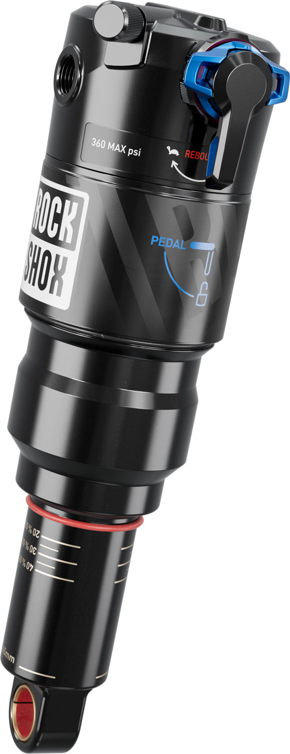 RockShox Deluxe Ultimate RCT DebonAir+ Trunnion - Suspensão traseira - MTB
