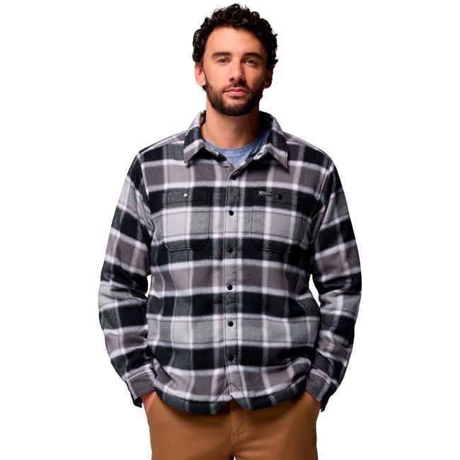 columbia windward ii shirt jkt black trapper wind
