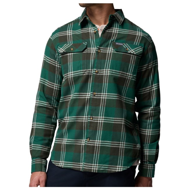 camisa columbia flare gun stretch flannel rain forest