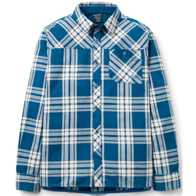 rab boundary shirt tempest blue