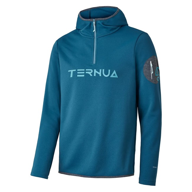 camisola com capuz ternua spot hood 1/2 zip m deep arctic blue