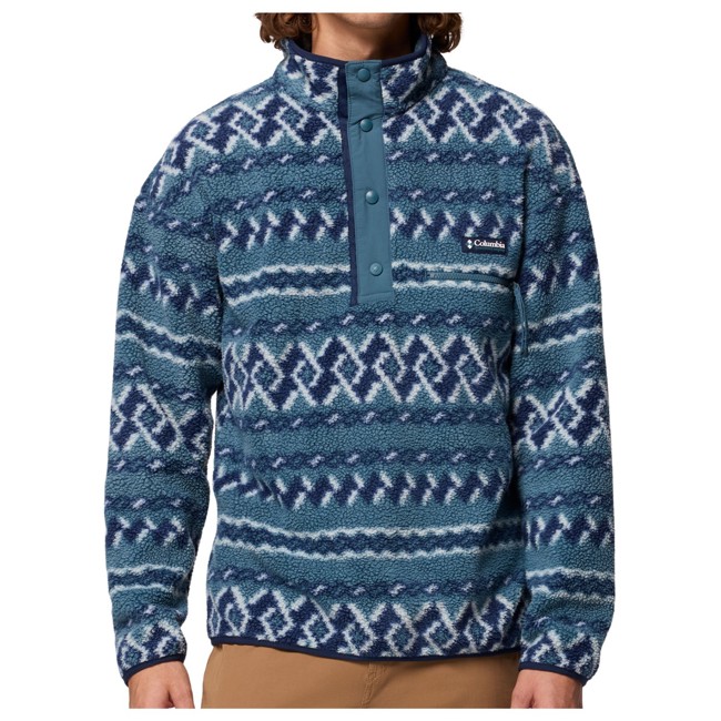 polar columbia helvetia ii printed half snap fleece