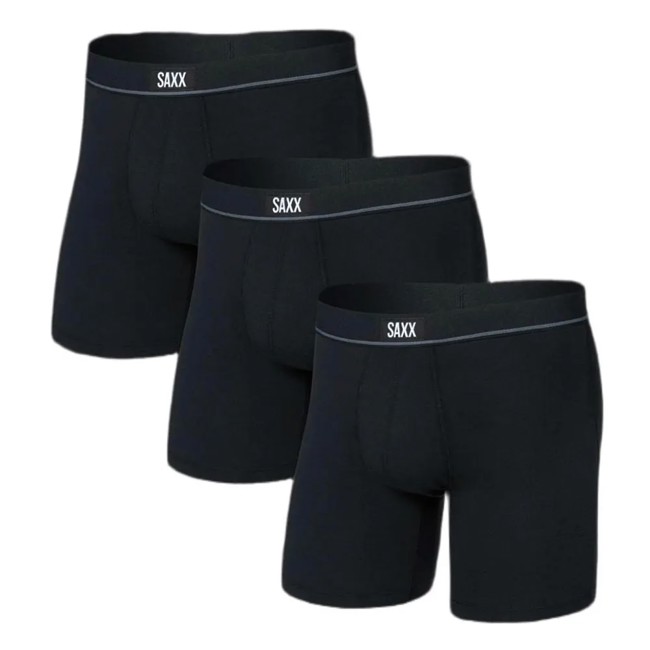 boxer saxx essential cotton boxer brief fly 3pk