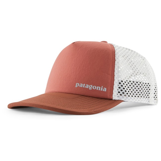 boné patagonia trucker hat potters red