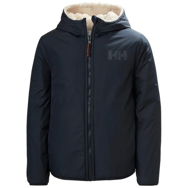 casaco helly hansen jr champ reversible navy