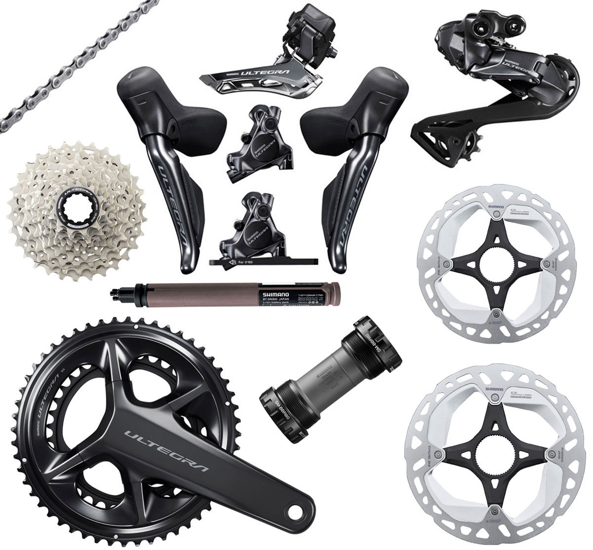 Shimano ULTEGRA Di2 R8170 2x12-speed Group Disc 140/160mm