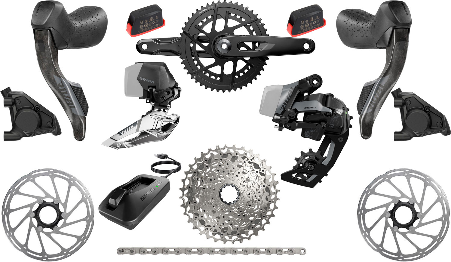 SRAM Rival E1 AXS 2x12-speed 48/35T Groupset