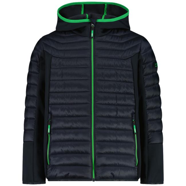 cmp hybrid fix hood kid jacket