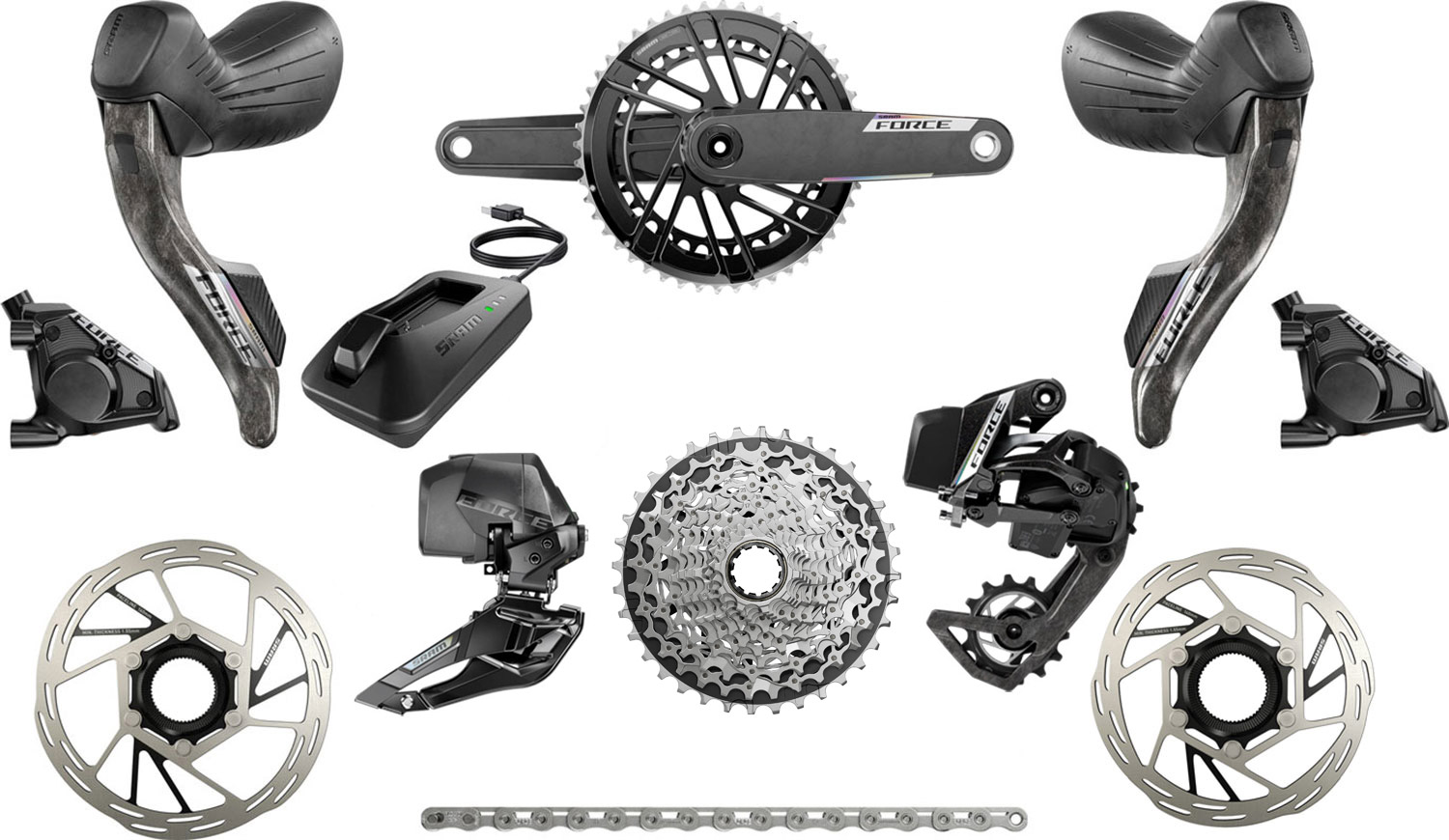 SRAM Force E1 50-37T Carbon AXS 12-speed Groupset