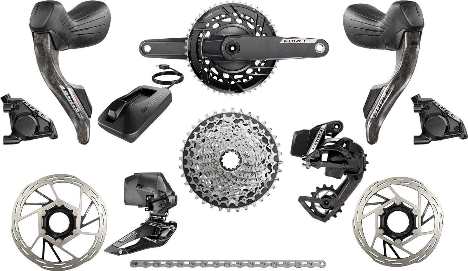 SRAM Force E1 Powermeter 50-37T Carbon AXS 12-speed Groupset