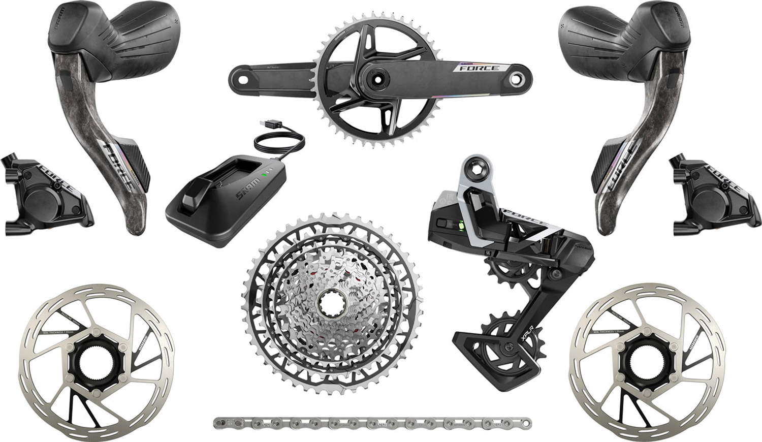 SRAM Force E1 XPLR Wide Carbon AXS 13-speed Groupset
