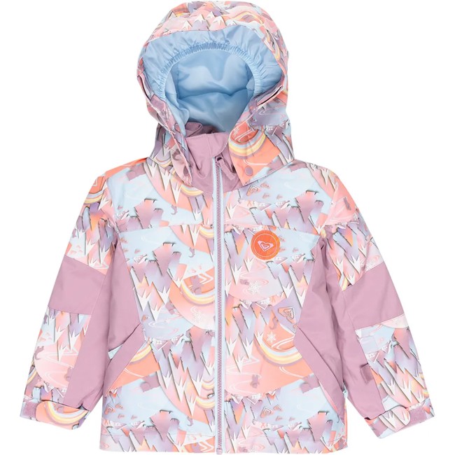 casaco roxy snowy tale jk coral chic papercut