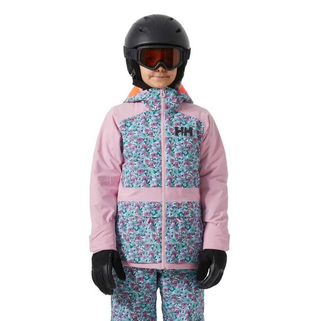casaco helly hansen jr girl stellar 2.0 pink lavend