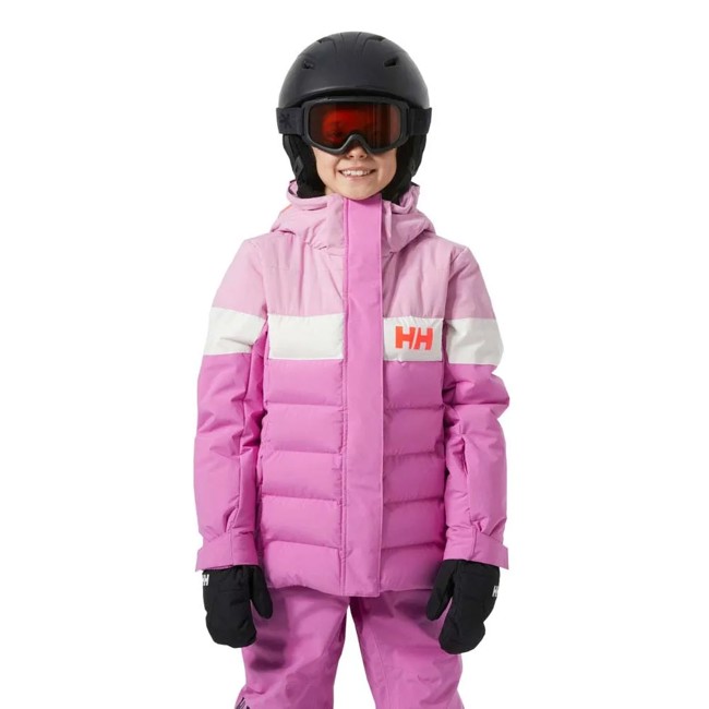 casaco helly hansen jr girl diamond meta pink
