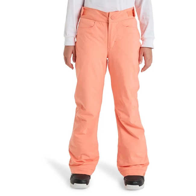 calças roxy backyard g pt coral chic