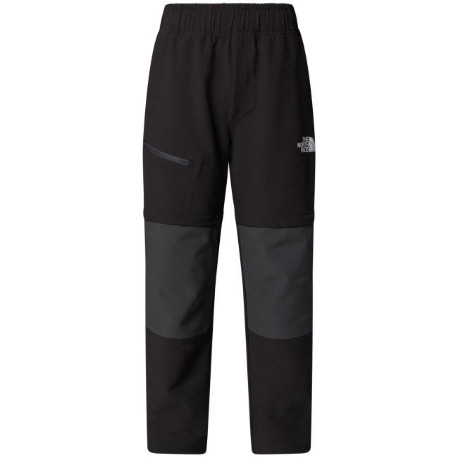 the north face teen hike conv pant tnf black/asphalt gr