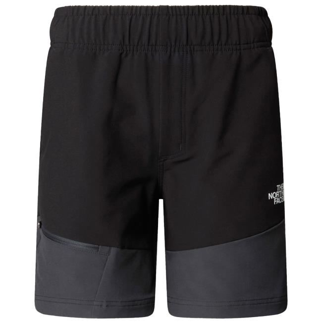 the north face teen hike short tnf black/asphalt grey