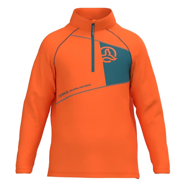 polar ternua barrow 1/2 zip k autumn leaf