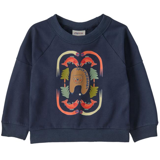 patagonia baby crew sweatshirt streambeam: new nav