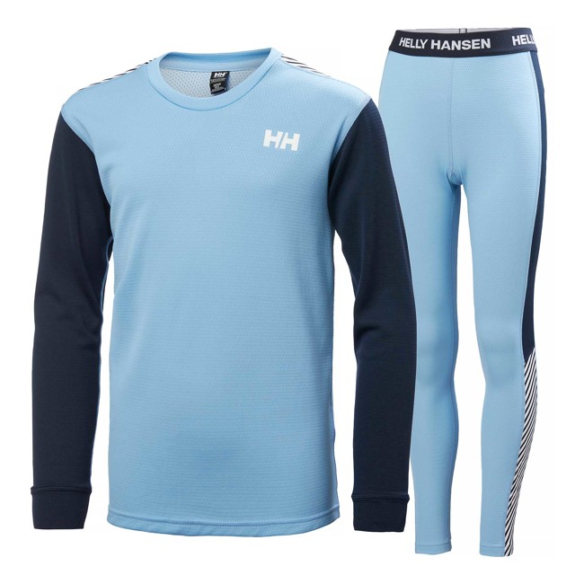 camiseta helly hansen jr lifa active set bright blue