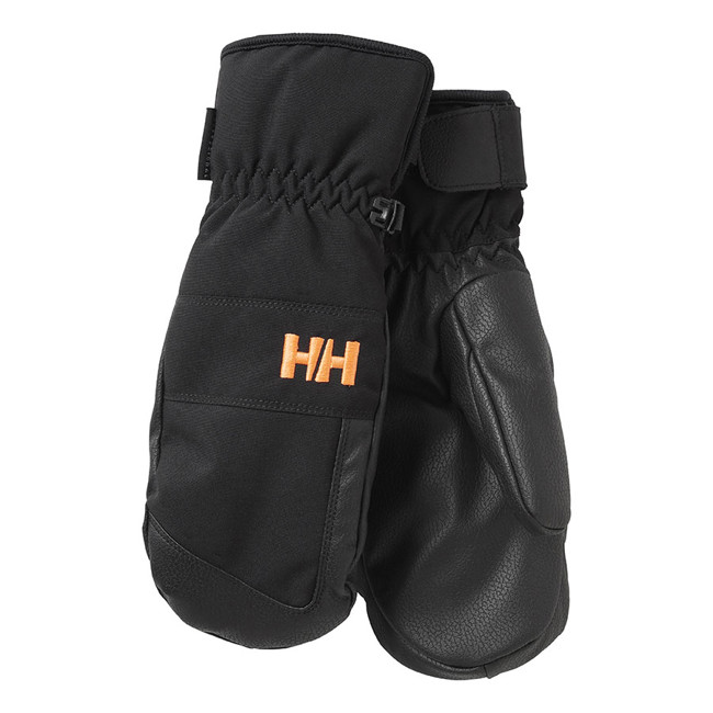 luvas helly hansen jr mitten 2.0 black
