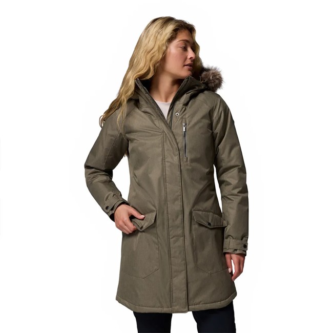 casaco columbia suttle mountain long insulated jkt stone