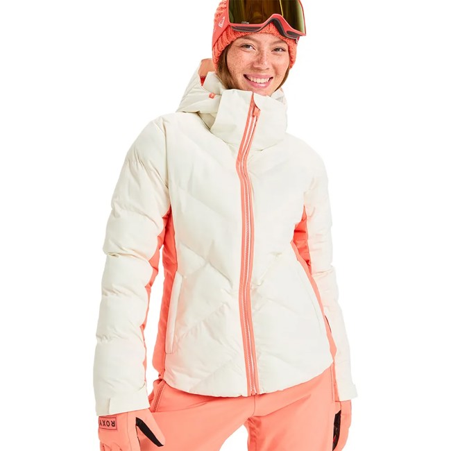 casaco roxy snowdrift whisper white