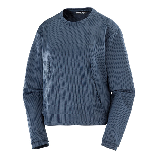 polar salomon motomesh crewneck w blue nights