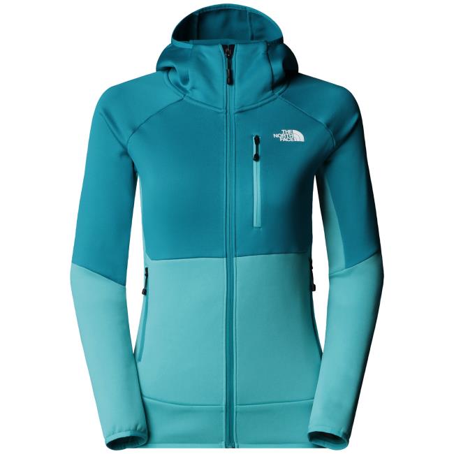 the north face w meteora fz fleece galactic blue-deep t