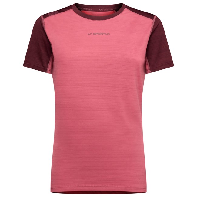 camiseta la sportiva sunfire w rosebay/redwood