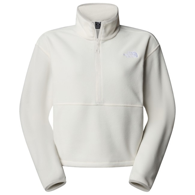 casaco the north face glacier fleece 1/2 zip short jkt white